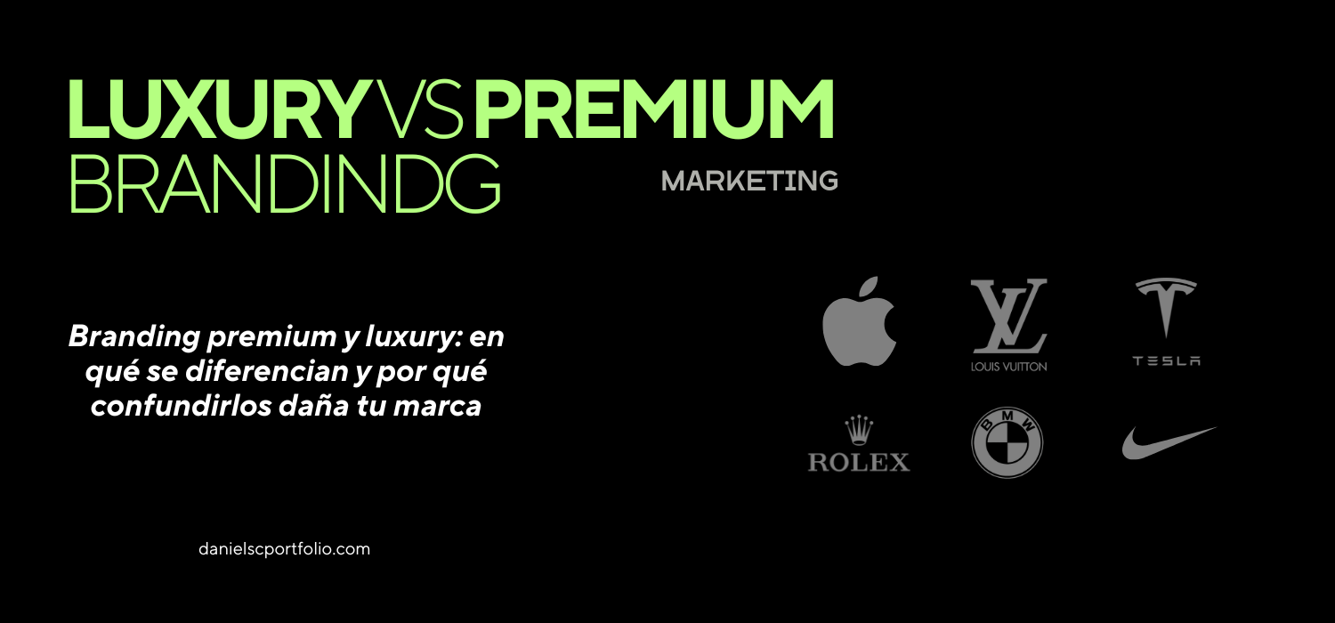 Branding premium vs luxury: diferencias y por qué no confundirlos